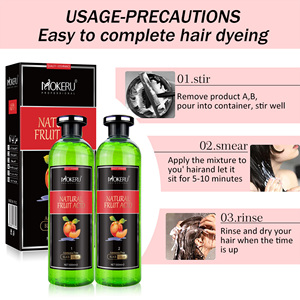 Cho 500ml * 2 cao cấp lớp vĩnh viễn màu tóc Gel Ammonia-Miễn phí công thức nhẹ không có khăn không Có Da Đầu 100% bảo hiểm cho tóc - Product Image 3