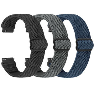 Bracelets de montre en nylon élastique réglables à dégagement rapide de 16 mm pour hommes et femmes – Vente en gros - Product Image 1