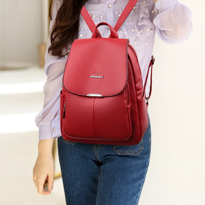 Nouveau <span class=keywords><strong>sac</strong></span> à <span class=keywords><strong>dos</strong></span> polyvalent en cuir souple pour femme, léger, décontracté, à bandoulière unique, pour voyage et extérieur, avec fermeture éclair, en polyester, <span class=keywords><strong>mini</strong></span> - Product Image 2