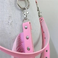 Nouveau Sexy Goth noir cuir jupes ceinture pour femmes Punk taille haute évider jupes Sexy danse frange Mini jupe taille ceinture