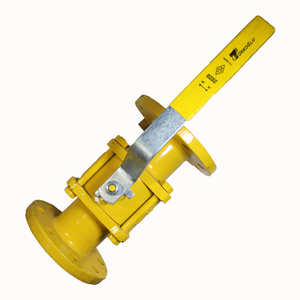 Válvula de bola manual PN40 para gas (con brida / de 3 piezas) Dn80 OEM de alta temperatura 1564, válvula de gas manual OEM, soporte de válvula G - Product Image 3