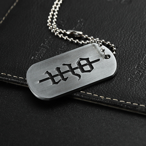 Ciondolo Targhetta Militare Personalizzata con Campione Gratuito, in Metallo Lega di Zinco 2D 3D, Smalto Morbido, Placcato Argento, alla Moda, per Uomo e Donna, Collana Targhetta Militare - Product Image 5