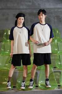 T-shirt décontracté surdimensionné en coton 100% 260 GSM, manches raglan, personnalisable avec logo, style streetwear pour hommes – Vente en gros - Product Image 4