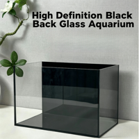USMILEPET Eco Landscape Aquarium en verre et terrarium pour tortues, petit aquarium de bureau avec filtration à circulation pour créatures aquatiques