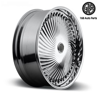 168 Jantes en alliage forgé personnalisées à 5/6 trous, 18 19 20 21 22 pouces, jantes en aluminium pour Chevrolet Audi BMW Toyota Dodge
