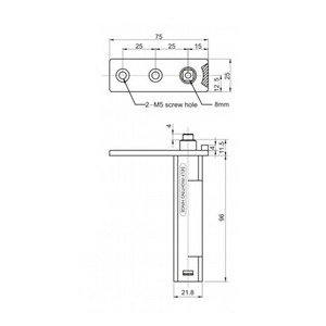 Bisagras para Puertas de Refrigerador Comercial Hw-H2 de Acero Inoxidable con Apertura de 180 Grados y Cierre Automático - Product Image 3