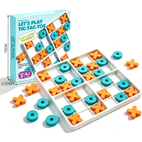 Jeu Tic Tac Toe, jouets éducatifs, mini-jeu de croix et de points, jeu de société XO, jeu de société intellectuel pour enfants