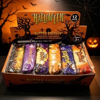 Jouet Squishy Citrouille d'Halloween en forme de bâton de beurre, Nouveauté 2026, Ultra Doux, à Remontée Lente, en PU, Écologique, Non Toxique, pour le Soulagement du Stress