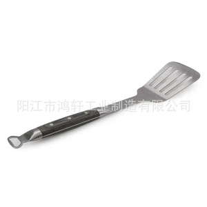 Stainless Steel Barbecue Tool Set With Wooden Handles 5 Piece Outdoor Grilling Equipment For Flipping And Serving - Product Image 2