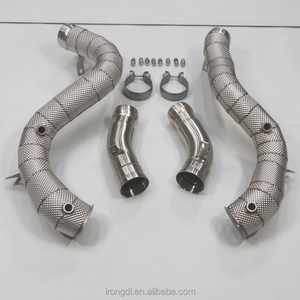 ราคาโรงงานสำหรับท่อไอเสีย Mercedes-Benz GLC63 GLC63S AMG 4.0T พร้อมแผ่นกันความร้อน OEM สแตนเลส (2016-2022) - Product Image 3