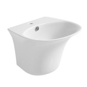 Petit lavabo en céramique de style luxe à bassin unique mural pour maisons et appartements de location - Product Image 6