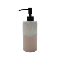 Distributeur de savon en céramique bleu clair dégradé oriental bon marché bouteilles de shampoing accessoires de salle de bains pour la décoration d'hôtel et de maison