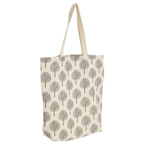 Bolsa de Compras Azul Reutilizable Ligera para la Escuela y la Vida Diaria, Bolsa de Hombro a Rayas, Bolsa de Lona - Product Image 4