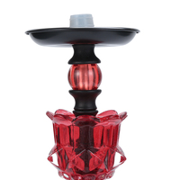 Pot Hookah Keramik Arab untuk Bar Klub Malam, Set Lengkap Aksesoris, Hookah Tipe Putar Kecil, Hookah Mawar