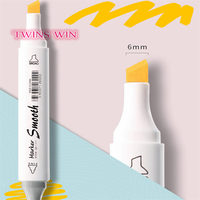 Touchfive — assortiment de marqueurs scolaires 12 couleurs, stylos marqueurs à Double pointe pour étudiants, fournitures de coloriage 051