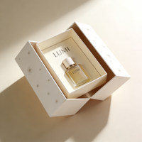 Boîte à parfum GOTOP à double porte, fermeture magnétique, doublure en velours, recyclable, luxe, antichoc, gaufrage, pelliculage mat
