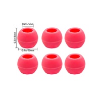 100 pièces/sac Perles en silicone souple 10x8mm pour tresses, dreadlocks et accessoires capillaires pour enfants