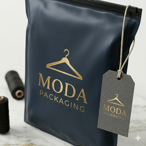 Sacs Ziplock personnalisés avec logo mat imprimé en héliogravure pour l'emballage de vêtements, avec design thermoscellable <span class=keywords><strong>sous</strong></span> <span class=keywords><strong>vide</strong></span> pour le stockage de vêtements - Product Image 4