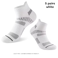 Chaussettes de sport pour hommes en coton respirant, anti-transpiration, antibactériennes, pour la course à pied et l'entraînement