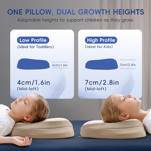 Oreiller pour enfants en mousse à mémoire de forme respirante à récupération lente, personnalisable avec logo OEM/ODM, pour un sommeil profond - Product Image 5