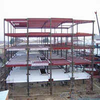 Structure en acier préfabriquée pour bâtiments multi-étages, structure en acier pour école/hôtel/appartement