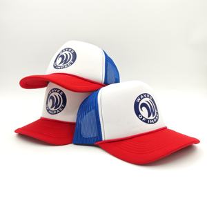 Gorras Trucker de Malla de 5 Paneles con Estampado Puff Personalizado de Alta Calidad, Gorra Ajustable con Cierre a Presión de Espuma, Diseño a Rayas, Venta al por Mayor, Unisex - Product Image 5