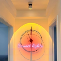 Lampe de projection LED rotative pour chambre à coucher, avec projection de coucher de soleil, garantie 3 ans