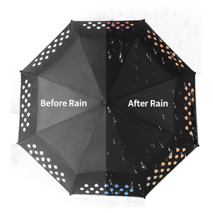 ร่มวิเศษจะเปลี่ยนสีเมื่อพบกับน้ำ/ฝนร่มสั่งทำพร้อมพิมพ์โลโก้3พับ - Product Image 1