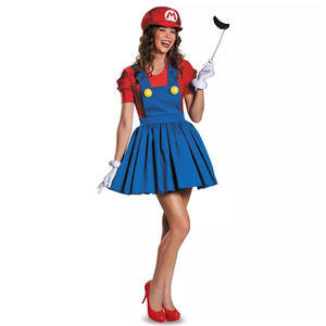 Disfraz de súper fontanero de Halloween para mujer, Cosplay para fiesta de Carnaval de Purim, vestido de fantasía con personaje de carreras de lujo - Product Image 4