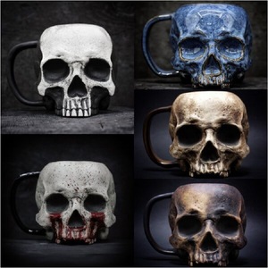 Skull <b>Mug</b> Resin <b>Halloween</b> Decoration Indoor Gift Cup - Product Image 5