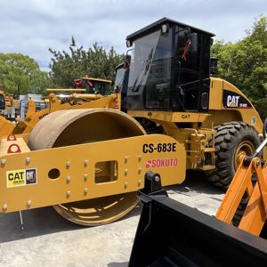 รถบดถนน/รถบดถนน CS-883E CS683E สำหรับแมวใช้แล้ว/ใช้ CS683e หนอนผีเสื้อ cs583c CS683 - Product Image 5