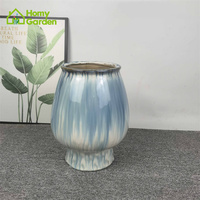 Vente en gros grand pot de fleur blanc en céramique extra large, pot de plante en céramique en ciment, jardinière extérieure intérieure étanche