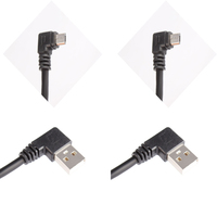Câble de charge de données USB 2.0 B à angle droit de 90 degrés pour appareil photo numérique, ordinateur et écouteurs