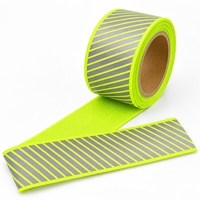 Sangle réfléchissante en tissu argenté pour transfert thermique, idéale pour l'impression de vêtements, les accessoires de sport, la fixation de sacs et la production d'accessoires vestimentaires