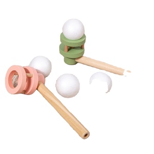 Juguete de bola de soplado de equilibrio suspendido de madera, divertido <span class=keywords><strong>juego</strong></span> de alivio del estrés, juguetes de bola de soplado flotante de madera, juguetes educativos para niños - Product Image 1