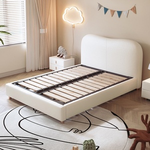 <span class=keywords><strong>Lit</strong></span> simple moderne personnalisable pour filles et garçons Nordic Light Luxury Handmade à partir <span class=keywords><strong>de</strong></span> bois massif pour chambre d'enfant - Product Image 3