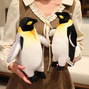 Jouets en peluche de pingouins de simulation en gros, jouets en peluche de pingouins empereurs, petits jouets en peluche de pingouins personnalisés, cadeaux d'anniversaire pour enfants - Product Image 5