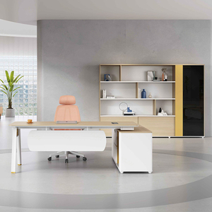 Lussuoso moderno di qualità semplice ufficio Manager tavolo in legno pannello MDF per le segretarie e il lavoro d'ufficio - Product Image 1