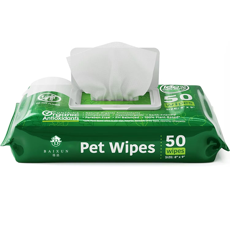 Wholesale Factories 50pcs Wet Wipes Pet