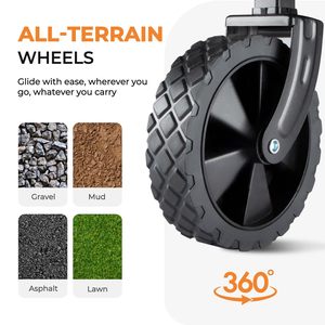 CZFIT Custom Travel All-Terrain Portable Campsite Adjustable Folding Outdoor Garden <b>Trolley</b> Beach Picnic <b>Foldable</b> - Product Image 5