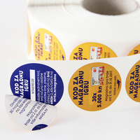 Livret de révélation et de pelage multicouches personnalisé autocollant adhésif pliable à double couche étiquette multicouche pour bouteilles