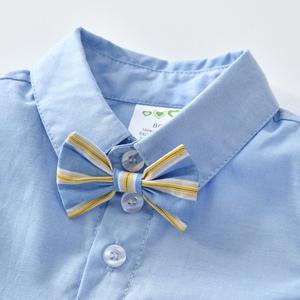 Conjunto de Ropa para Bebé Niño, Traje Formal de Verano con Camisa y Pantalones, Disfraz para Fiesta de Boda, Conjunto de Pantalones con Tirantes para Niños Pequeños - Product Image 4