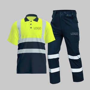 <span class=keywords><strong>Polo</strong></span> estive a manica corta ad asciugatura rapida con strisce riflettenti di sicurezza T-Shirt da lavoro <span class=keywords><strong>pantaloni</strong></span> da lavoro - Product Image 1