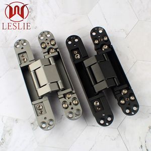 บานพับประตูแบบซ่อน Leslie ขนาด 4 มม. ผลิตจากโลหะผสมสังกะสี ปรับได้ 180 องศา สำหรับตู้ไม้และประตูห้อง - Product Image 4