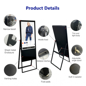 Quán cà phê đường phố 32 inch có thể gập lại trong nhà LCD kỹ thuật số Bảng menu thương mại hiển thị áp phích cho quán cà phê quảng cáo biển - Product Image 3