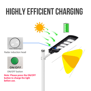 50W 100W 150W 200W 250W Đèn năng lượng mặt trời cho bên ngoài tất cả trong một đèn <span class=keywords><strong>LED</strong></span> năng lượng mặt trời cảm biến chuyển động ngoài trời với điều khiển từ xa - Product Image 5