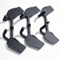 Nouvelle barre de triceps à poignée Dipped, poignée de traction latérale enduite, robuste pour machine à câble, entraînement des dos à bras droit