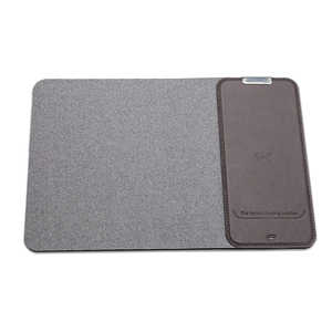 Alfombrilla <span class=keywords><strong>de</strong></span> ratón inalámbrico con <span class=keywords><strong>cargador</strong></span> rápido <span class=keywords><strong>de</strong></span> <span class=keywords><strong>10W</strong></span> <span class=keywords><strong>de</strong></span> cuero Pu <span class=keywords><strong>de</strong></span> gama alta <span class=keywords><strong>para</strong></span> <span class=keywords><strong>iPhone</strong></span> - Product Image 4