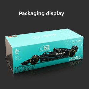 Bburago <span class=keywords><strong>1</strong></span>:<span class=keywords><strong>24</strong></span> Mercedes-Benz W14 F1 Coche <span class=keywords><strong>de</strong></span> Carreras <span class=keywords><strong>de</strong></span> Metal Fundido a Presión Modelo 2023 con Aleación y Control <span class=keywords><strong>de</strong></span> Fuerza Hamilton - Product Image 4