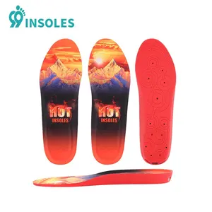 99insoles USB Electric Rechargeable Plantar Fasciitis Printed Sports Work Insoles Athletic Insoles For Hiking Heated Insole